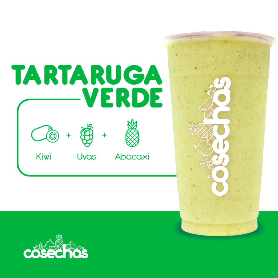 O toque vibrante do kiwi se harmoniza com a doçura das uvas e o frescor do abacaxi, resultando em uma combinação refrescante e cheia de personalidade.