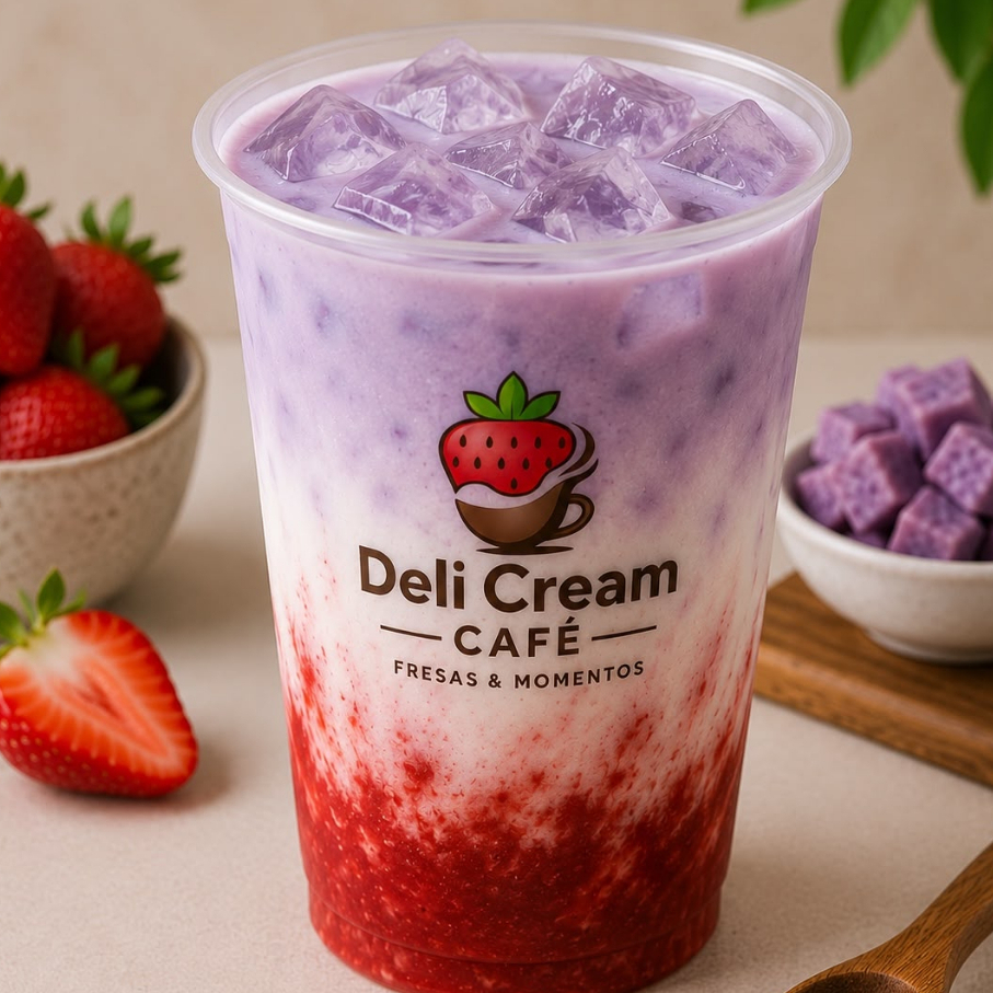 LATTE STRAWBERRY TARO