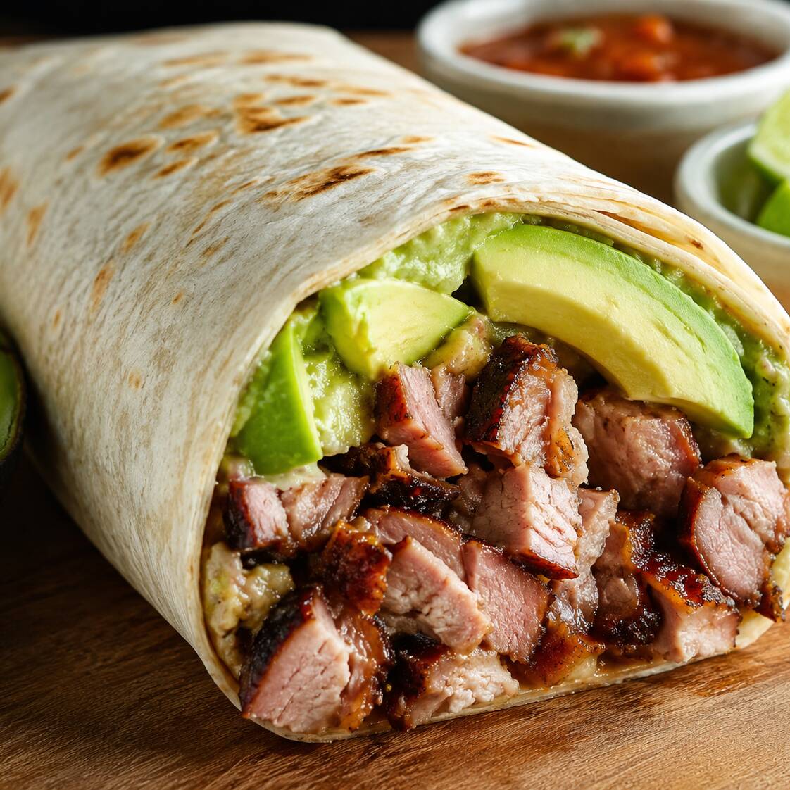 Burrito de Chuleta Ahumada