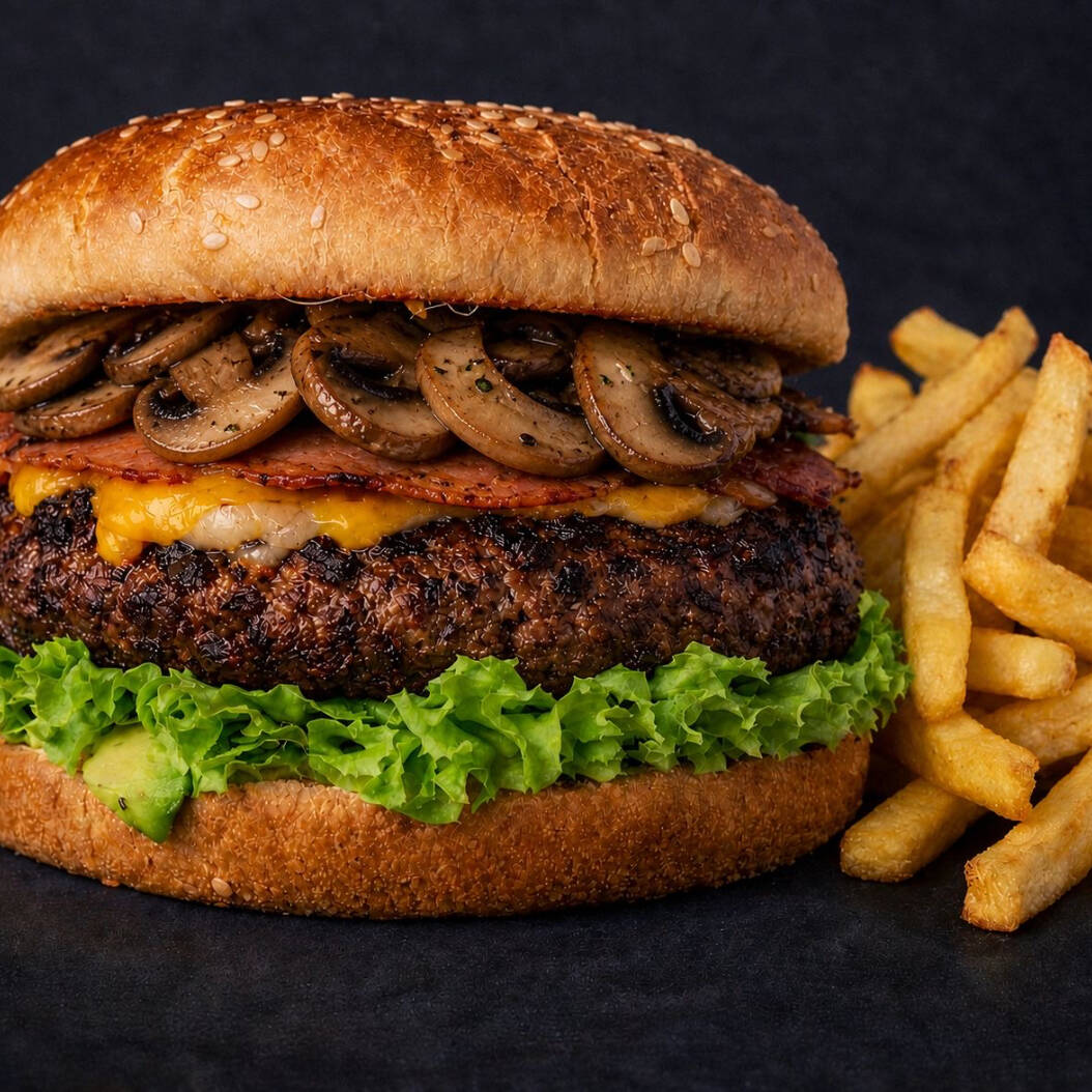 BURGUER CHAMPIQUESO CARBON