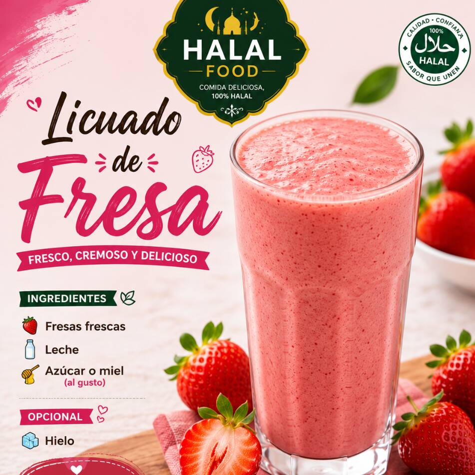 Licuado de fresa