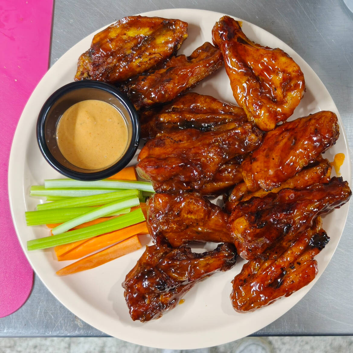 10 Pzas de Alitas Mango Habanero