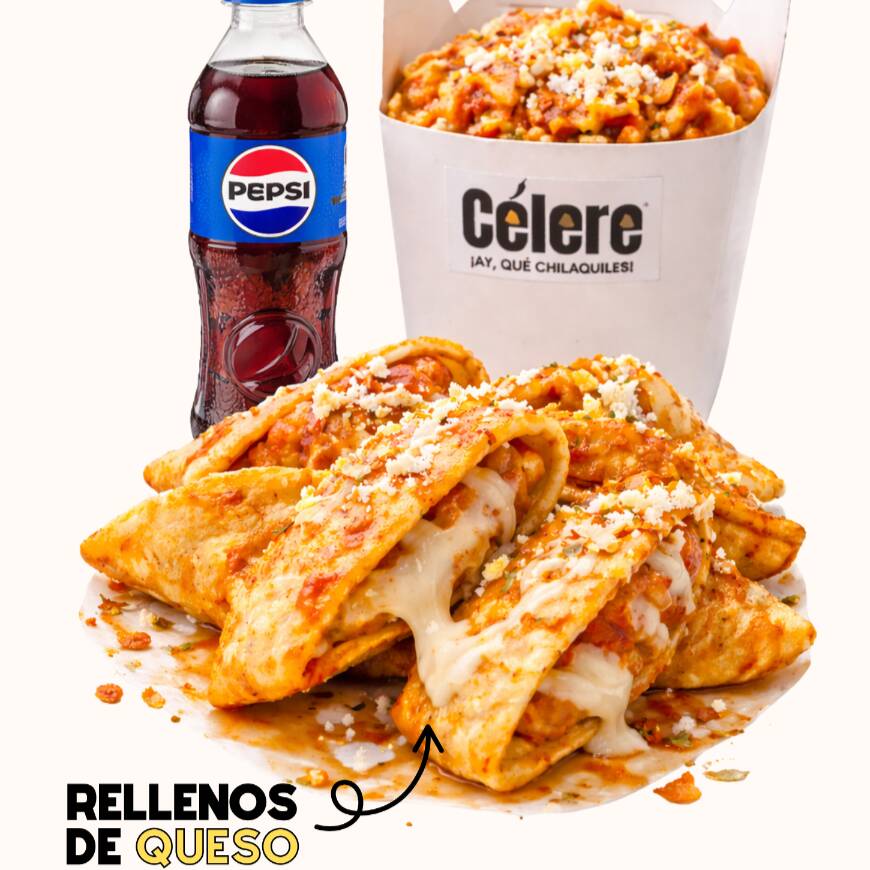 Combo Chilaquiles Rellenos de Queso Tamaño Festín
