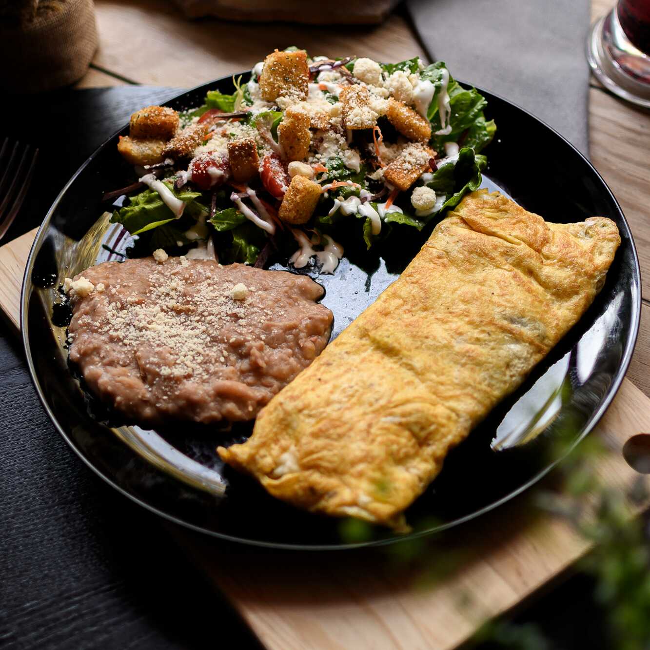 Omelet con Verdura o Proteina
