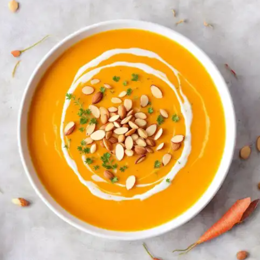 Crema de Zanahoria con Almendras