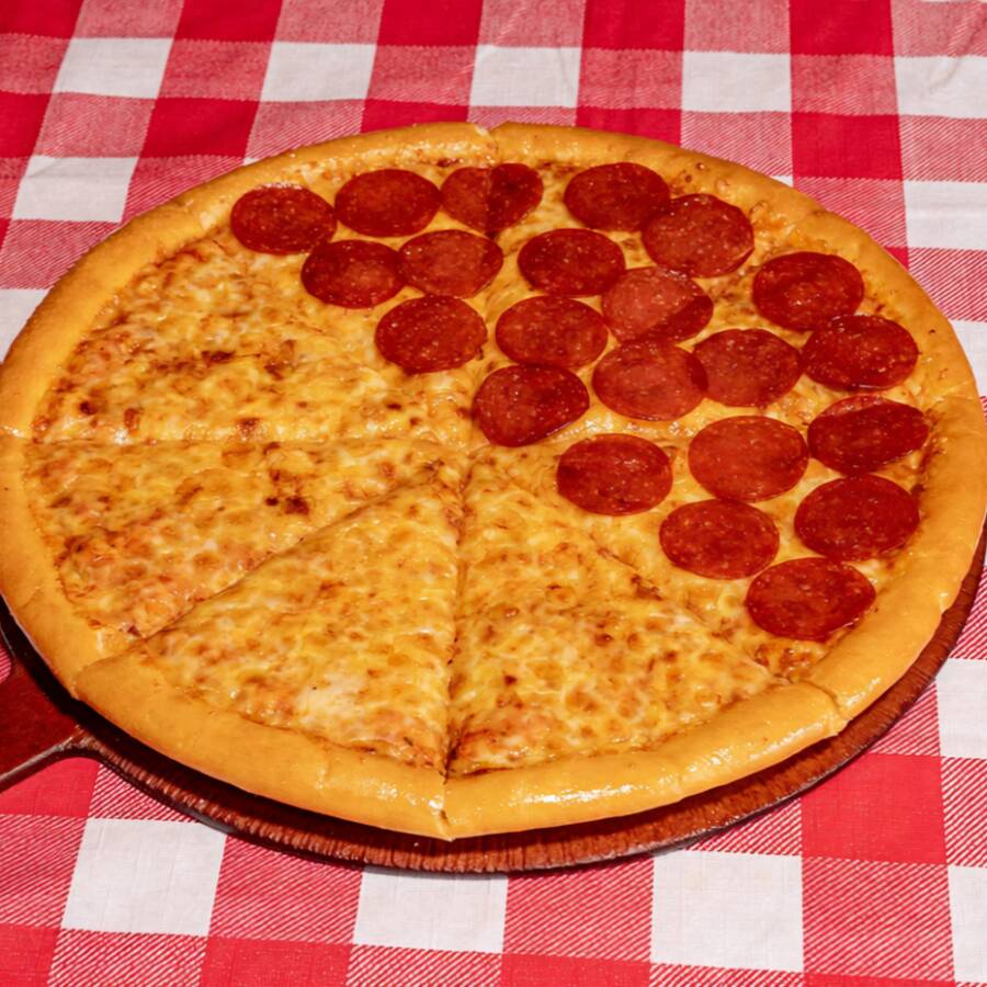 1XG MITAD QUESO/PEPERONI