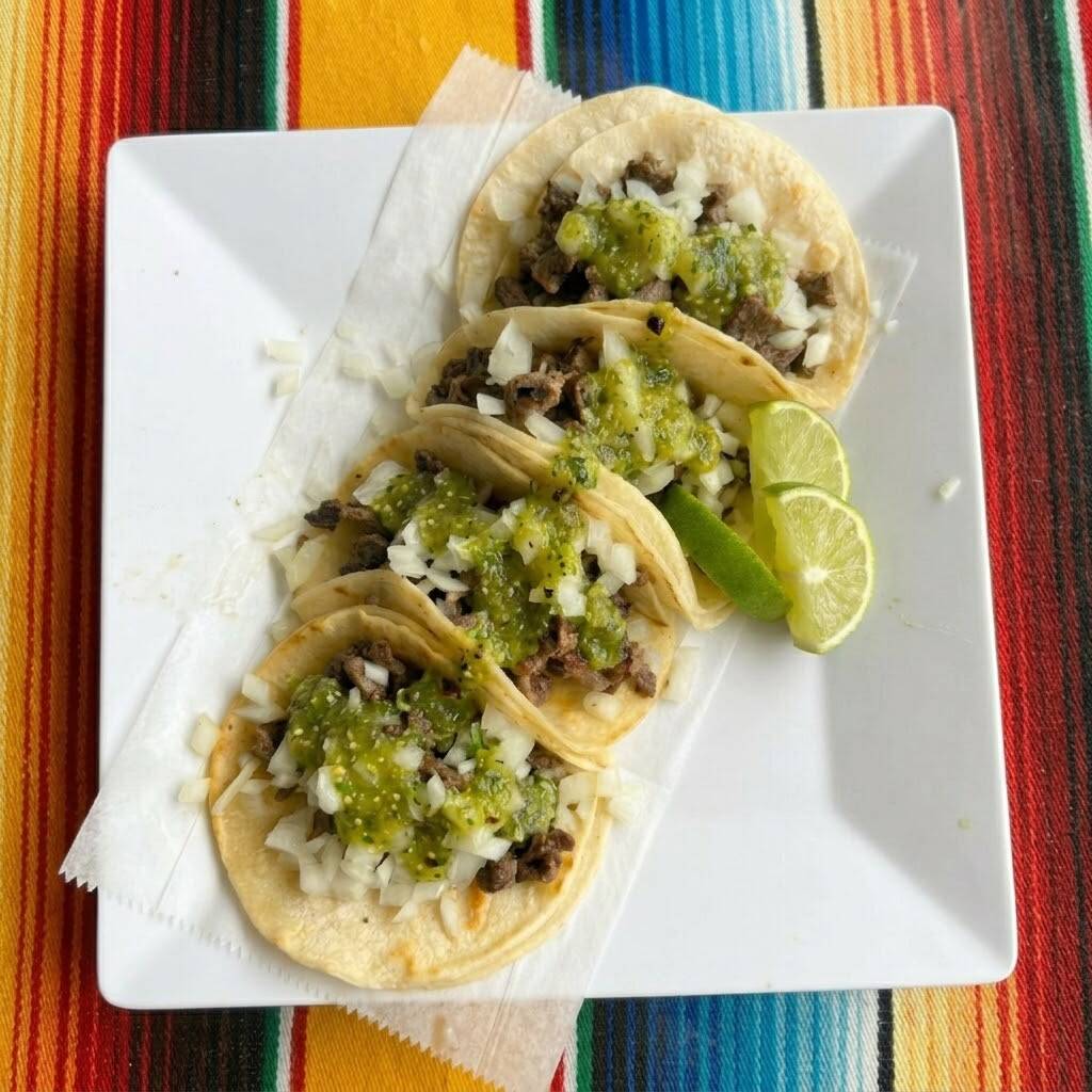 Orden de 4 Tacos de Carne Asada