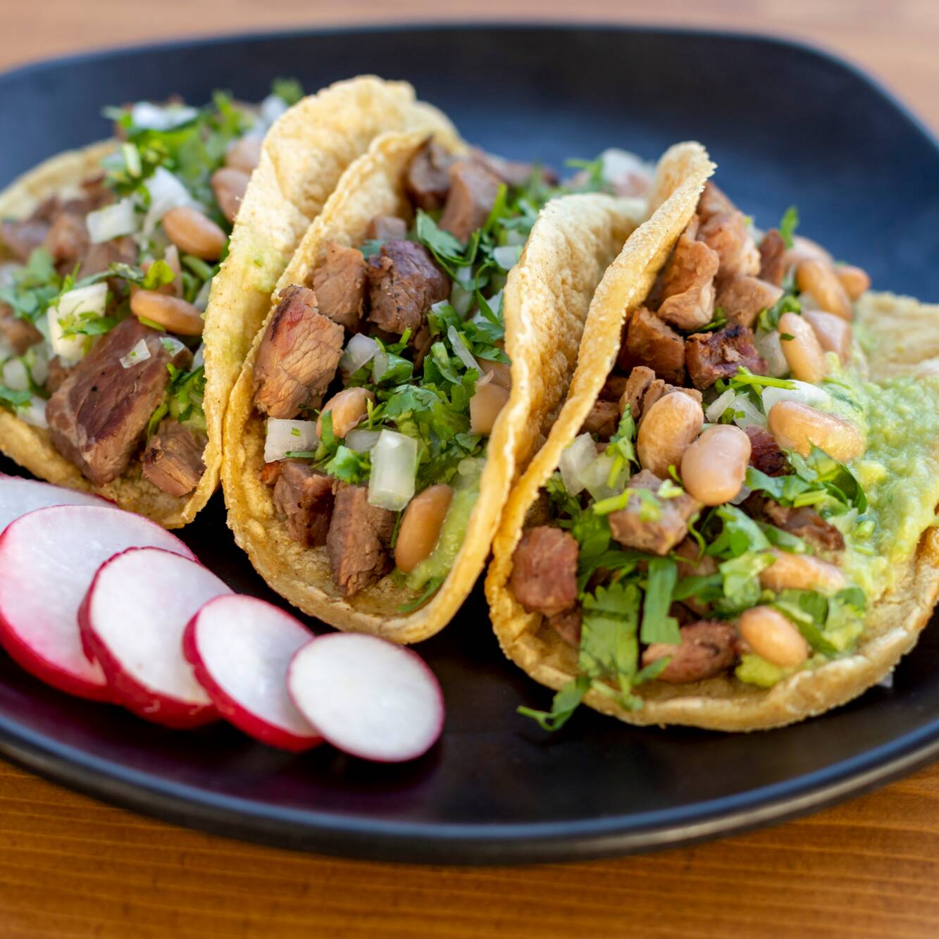 Taco de Maíz con Asada de Sirloin Norteño