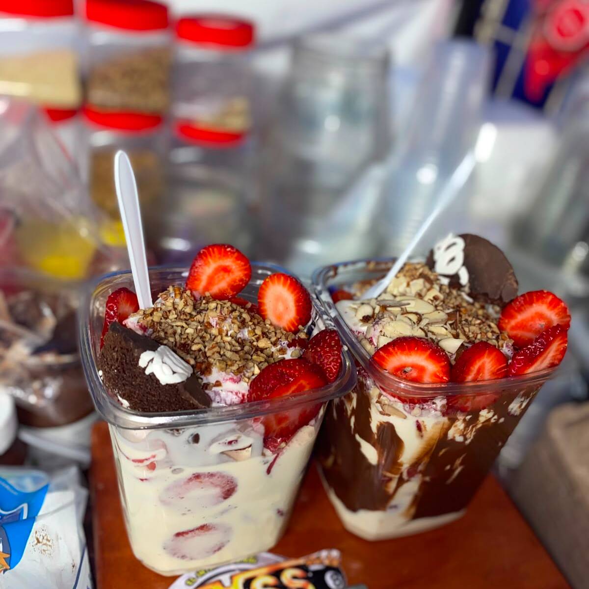 1Lt de fresas con crema