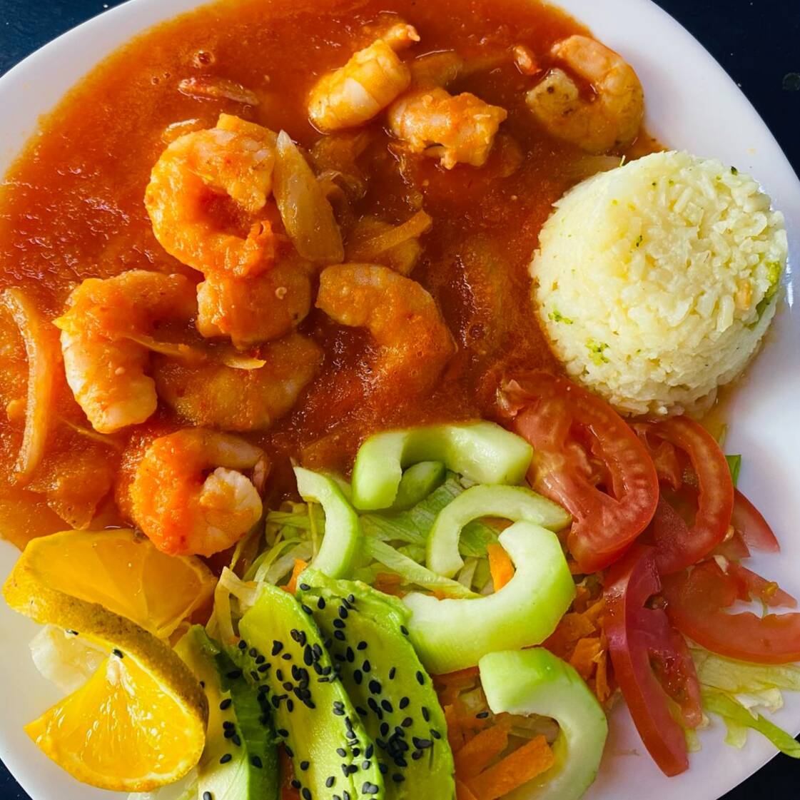 Camarones a la diabla