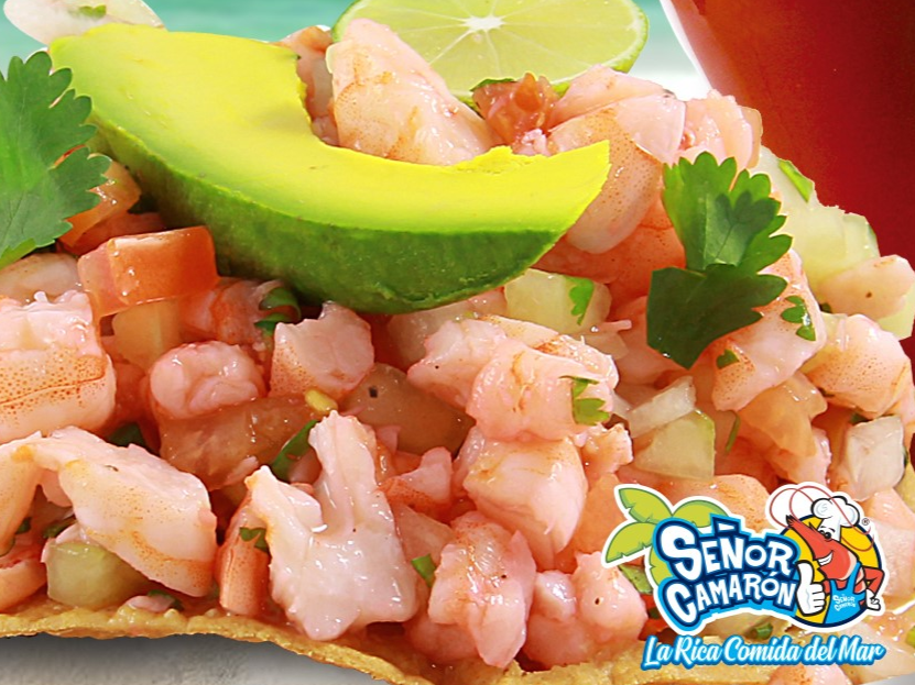 Ceviche De Camarón (Medio Litro)