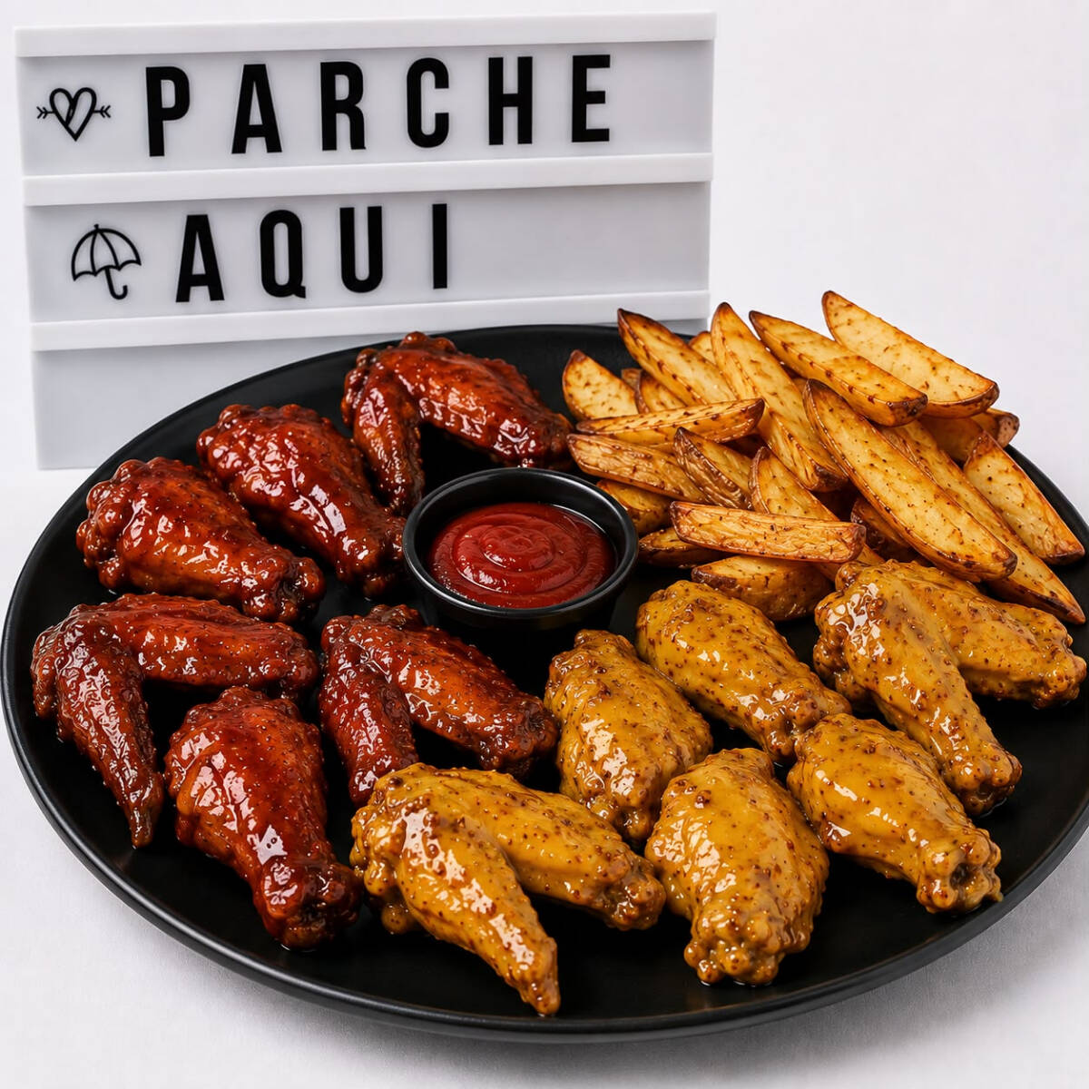 12 Trozos de Alitas + Papas Fritas