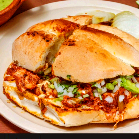 🍔 Torta al Pastor con Queso