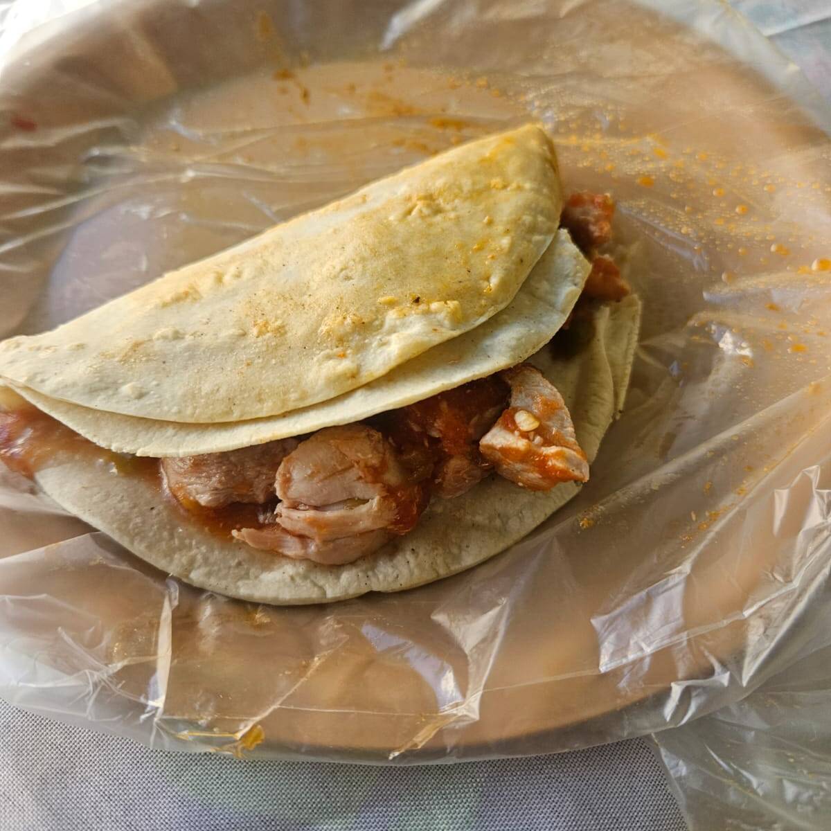 Taco Sencillo de Maciza en Salsa