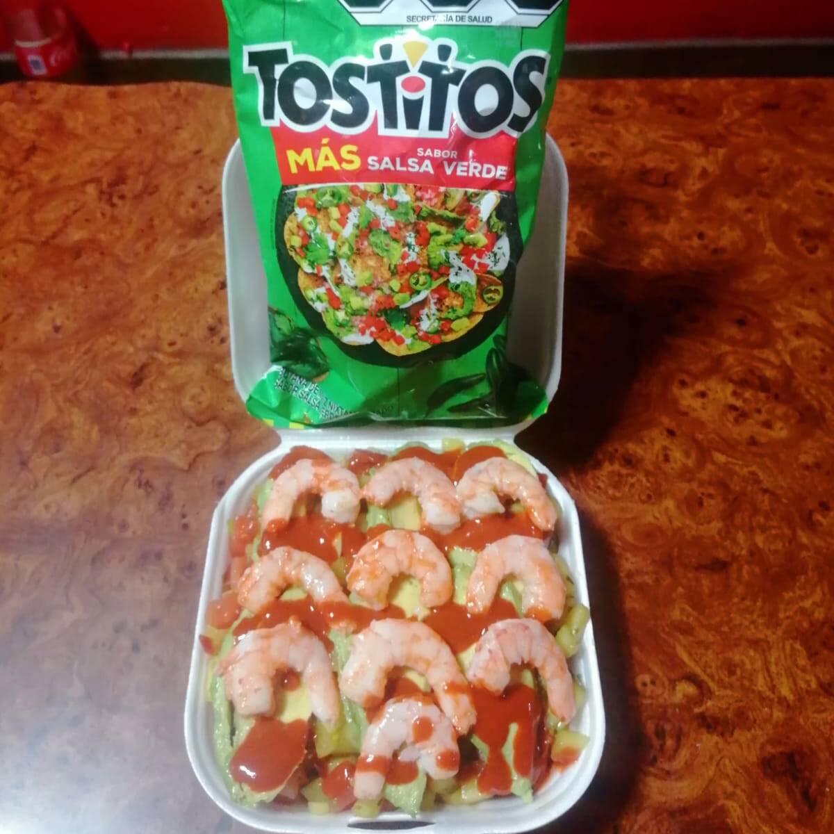 Tosticamarones charola chica verdes