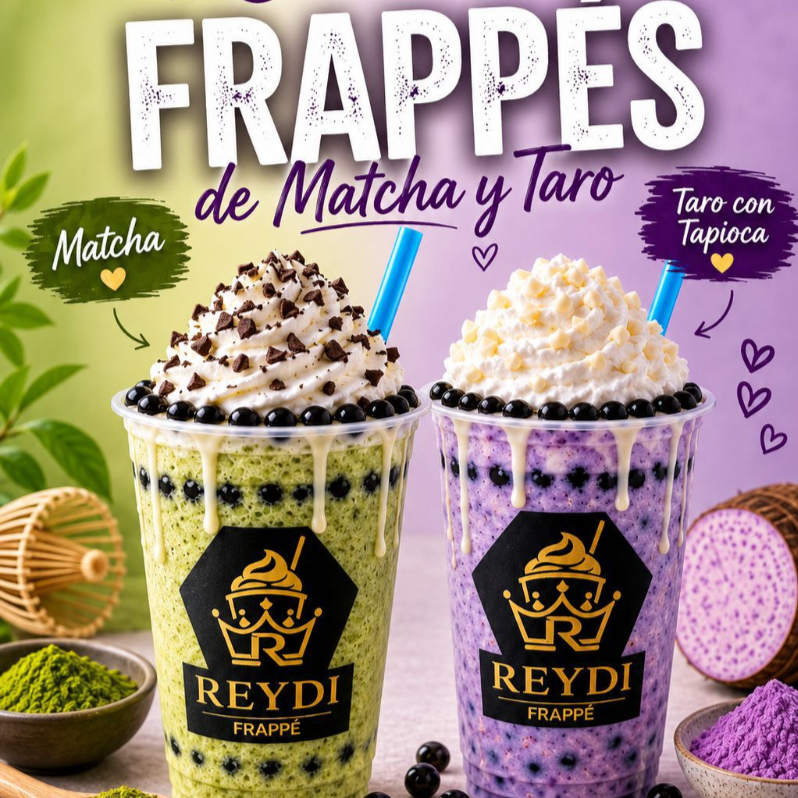 Combo Frappé Taro + Matcha