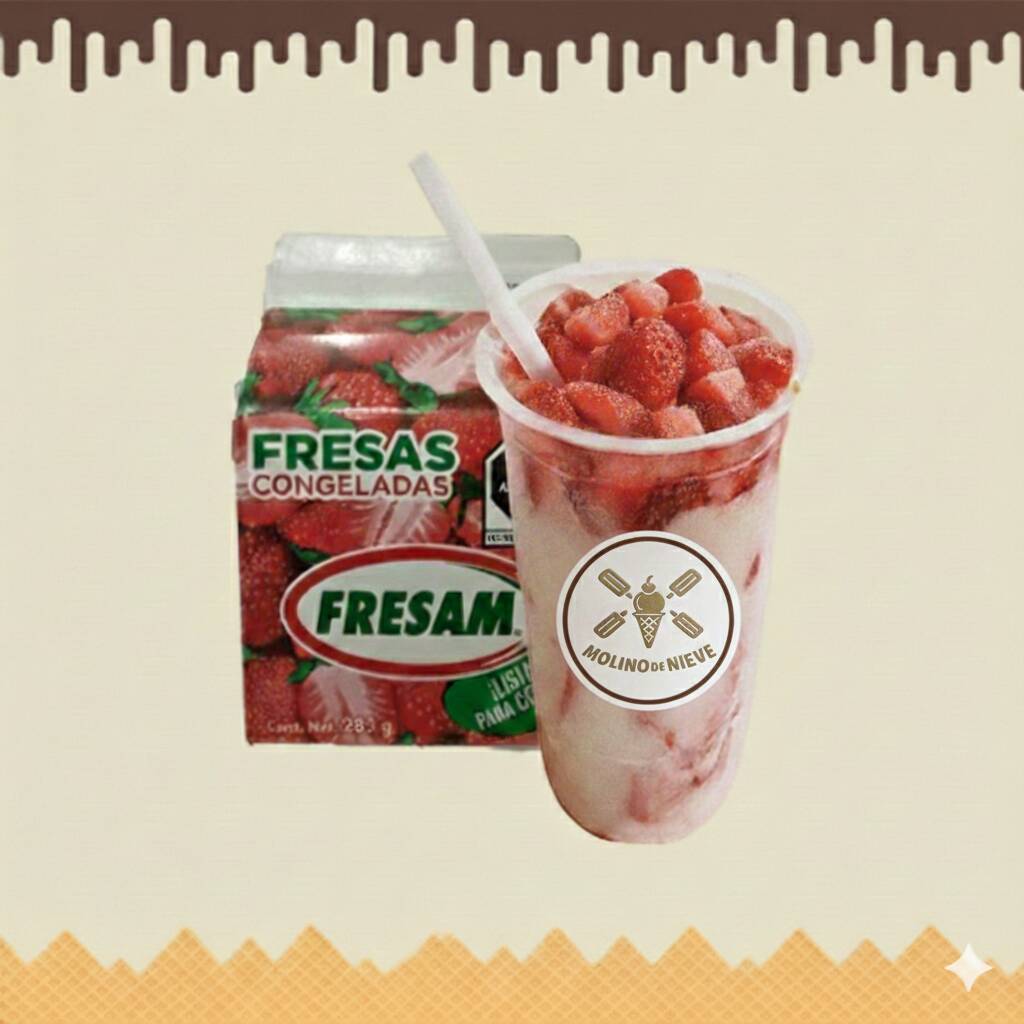Fresas Con Crema Grandes de Cajita