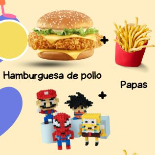 Hamburguesa de Pollo y Juguete