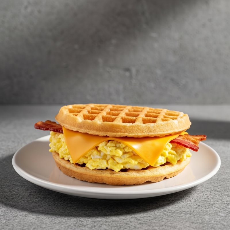 Egg & Bacon Pandewaffle