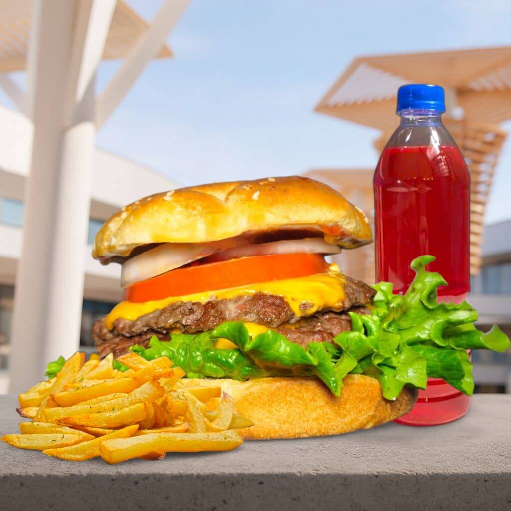Combo Fraternal ¼ De Libra - 🍔+🍟+🥤