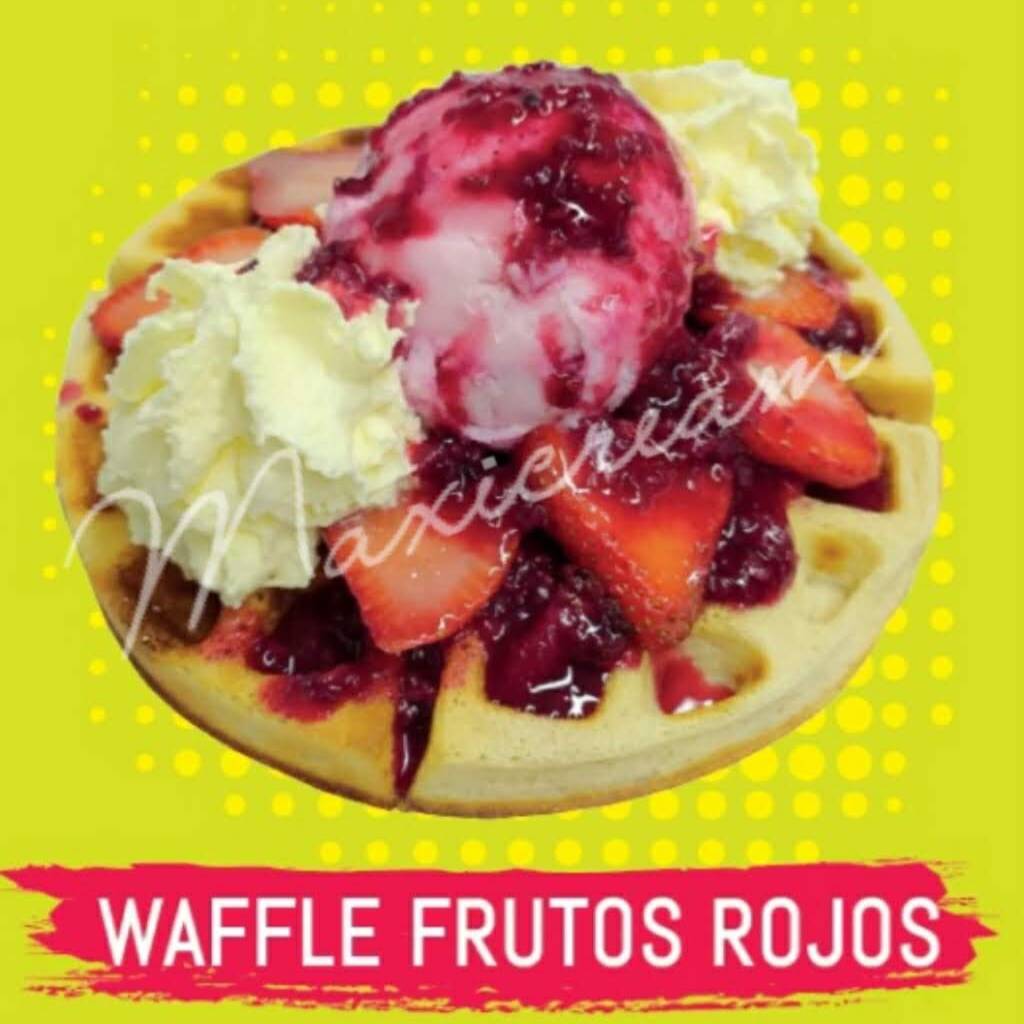 Wafle de Frutos Rojos