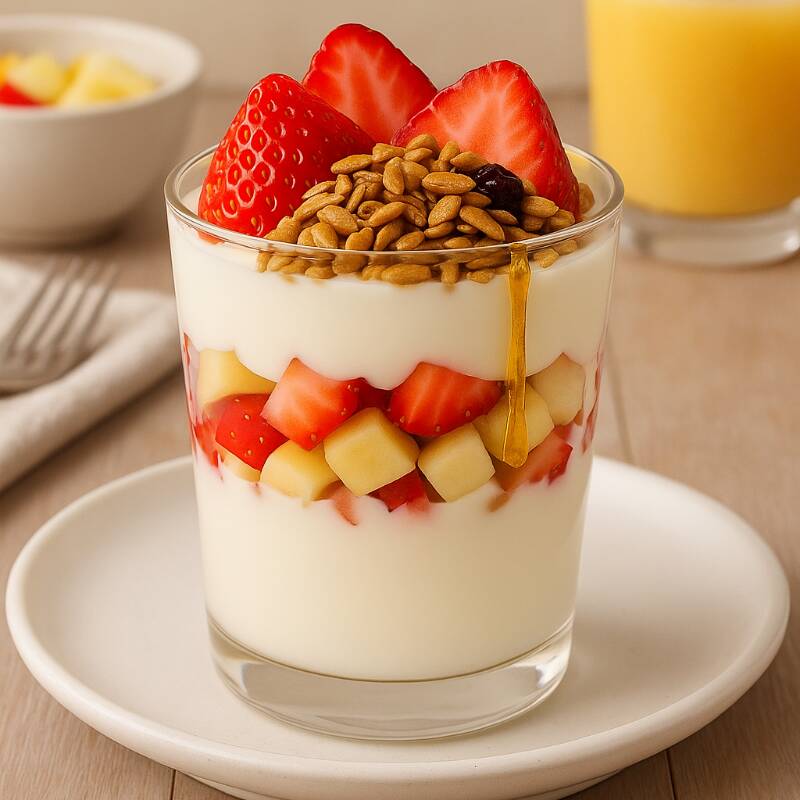 Fruta con Yogurt
