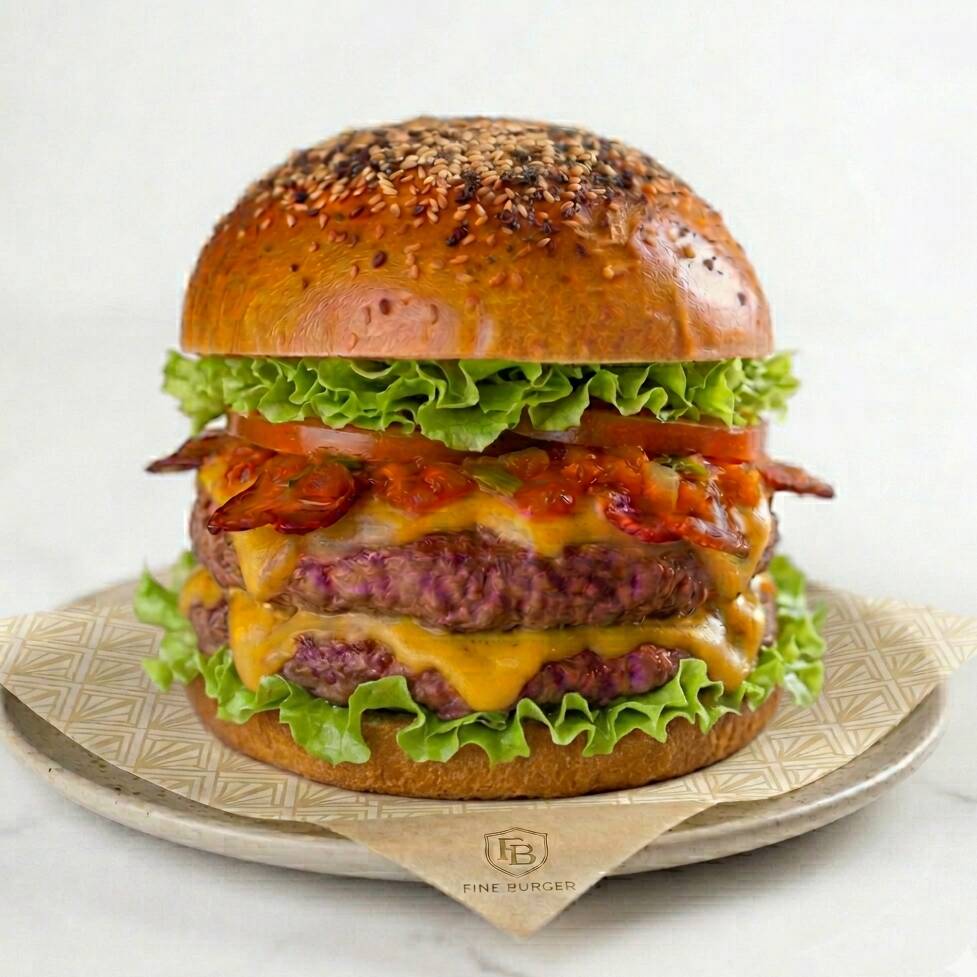 Hamburguesa Doble Carne de Angus