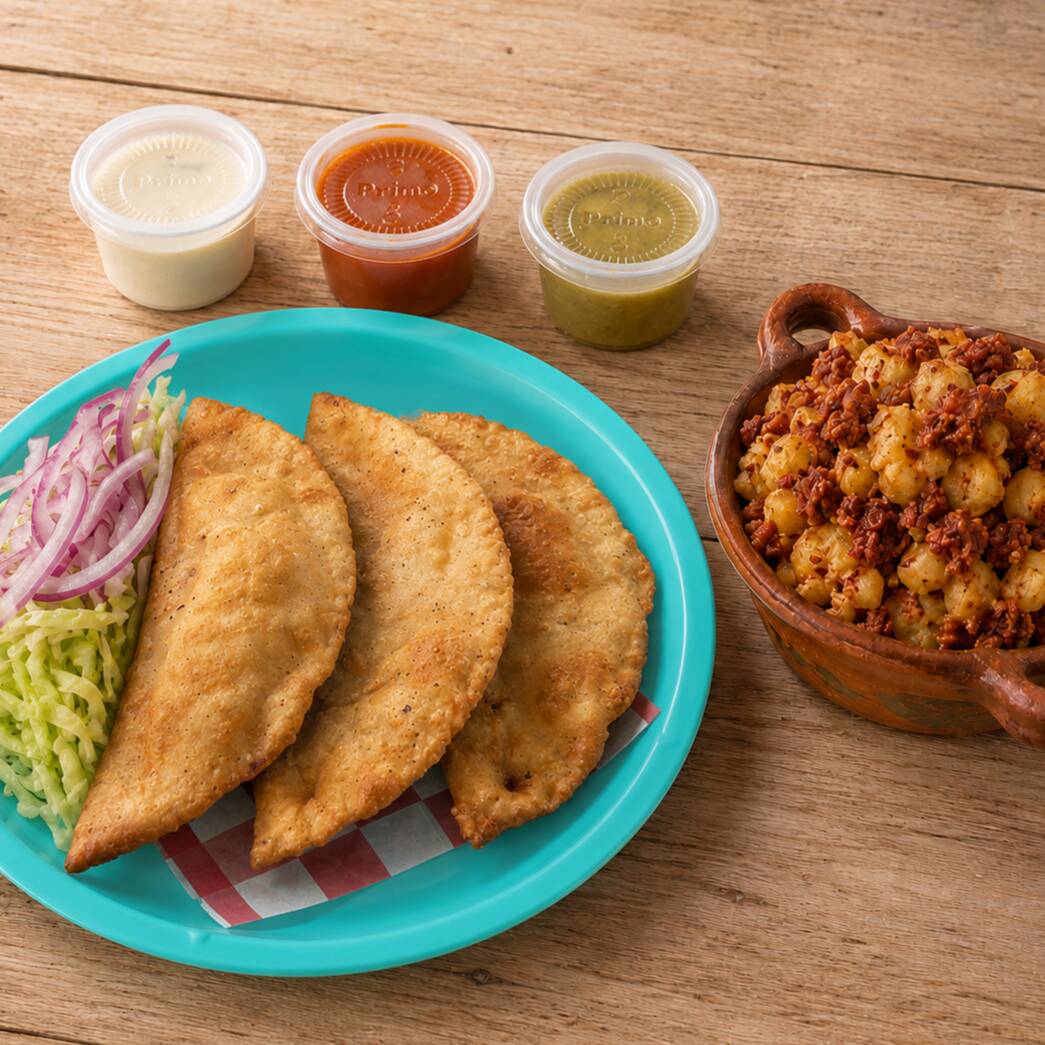 Empanada de Papa con Chorizo Rico