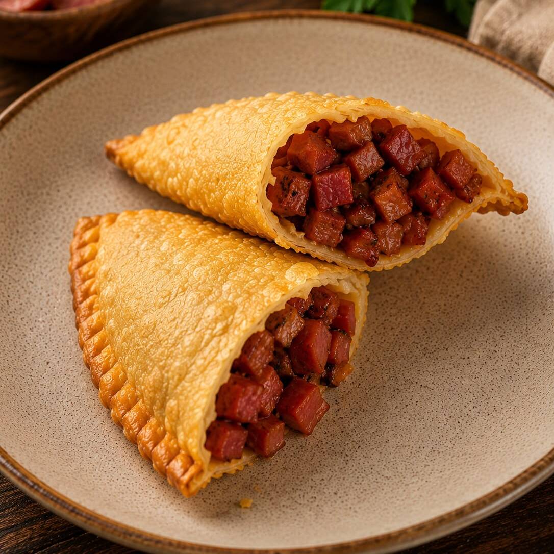 🥟 Calabresa Temperada
Calabresa temperada no ponto certo, com sabor marcante e irresistível, em uma massa leve e super crocante.