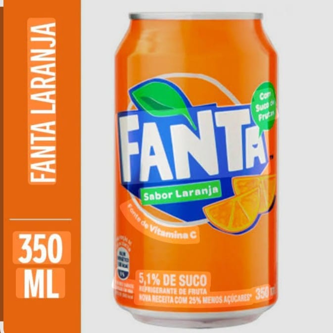 Fanta laranja lata 350 ml