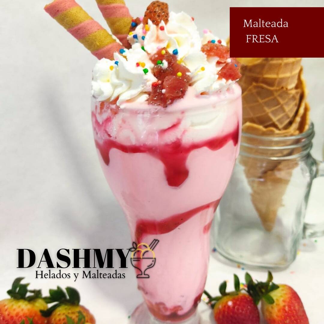 Malteada de Fresa