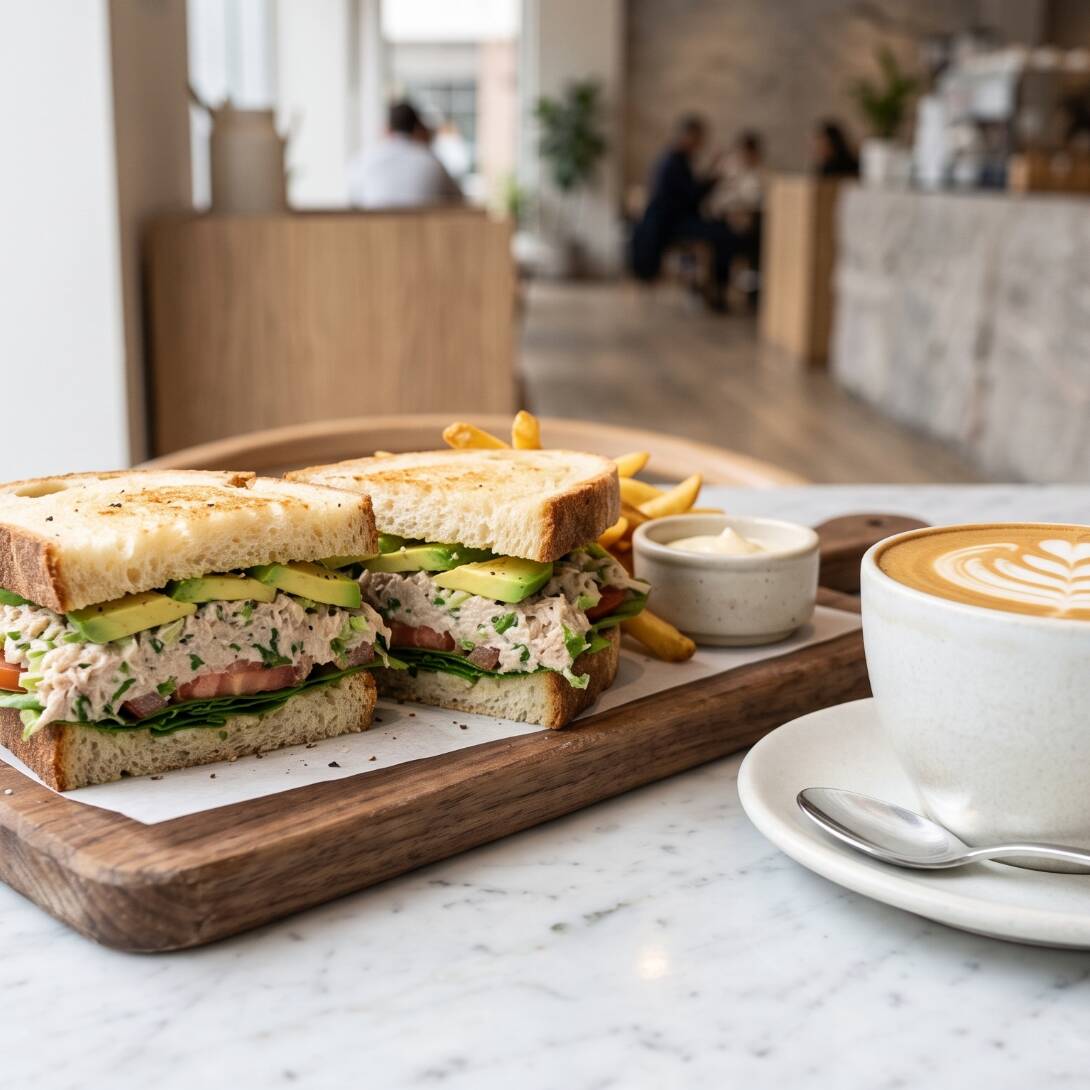 Combo Sandwich de Atun + Cafe