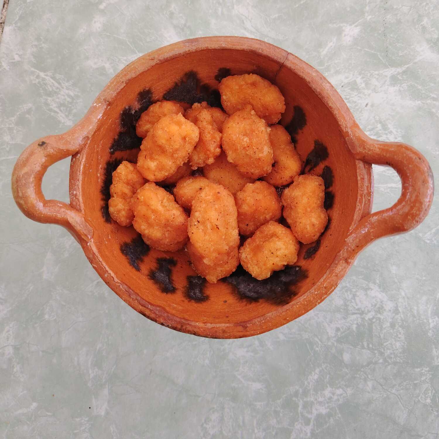 Palomitas de pollo.