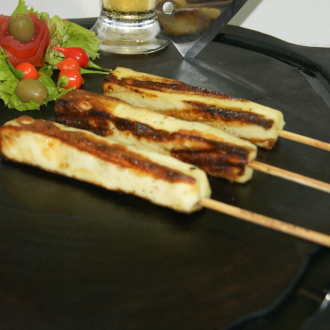 Espeto de queijo coalho