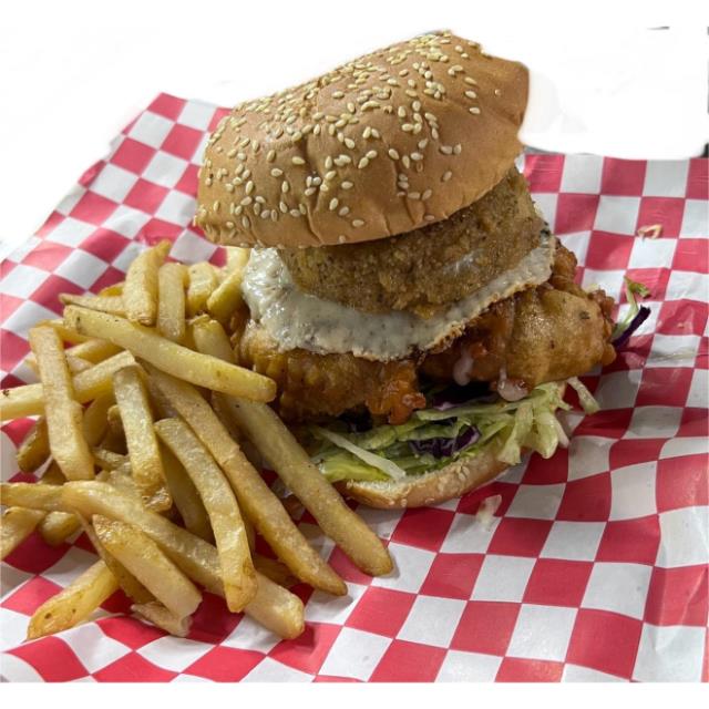 HAMBURGUESA DE CAMARON