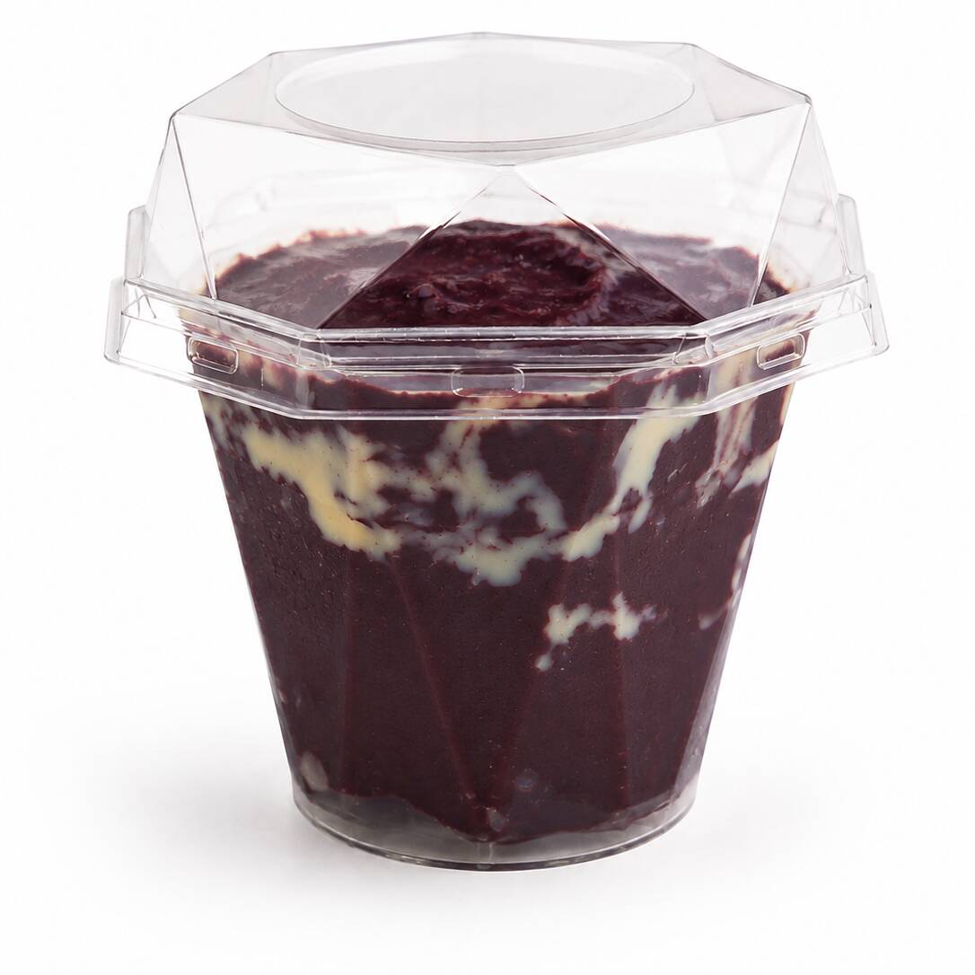 Açaí cremoso no pote 250ml com leite condensado e leite em pó! Super refrescante