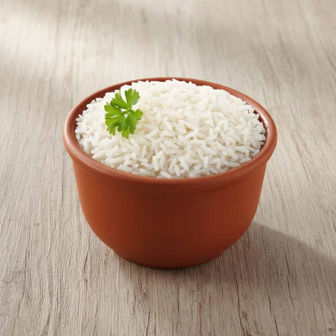 Arroz soltinho e fresquinho.