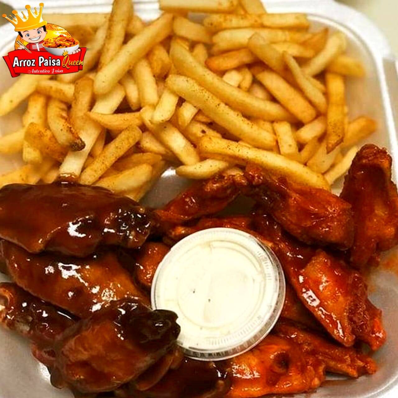 Combo 4 Alitas + Papas Francesas