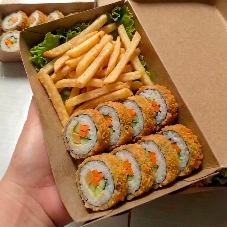 Paq. Maki Empanizado + Papas