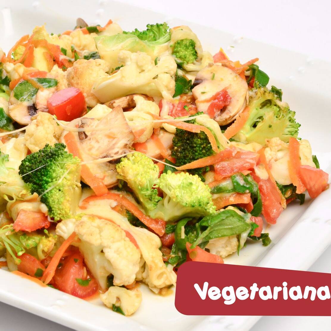 Combo VEGETARIANA + Jugo del Dia + Postre