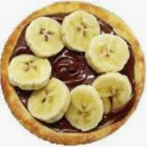 Esfiha de chocolate com banana