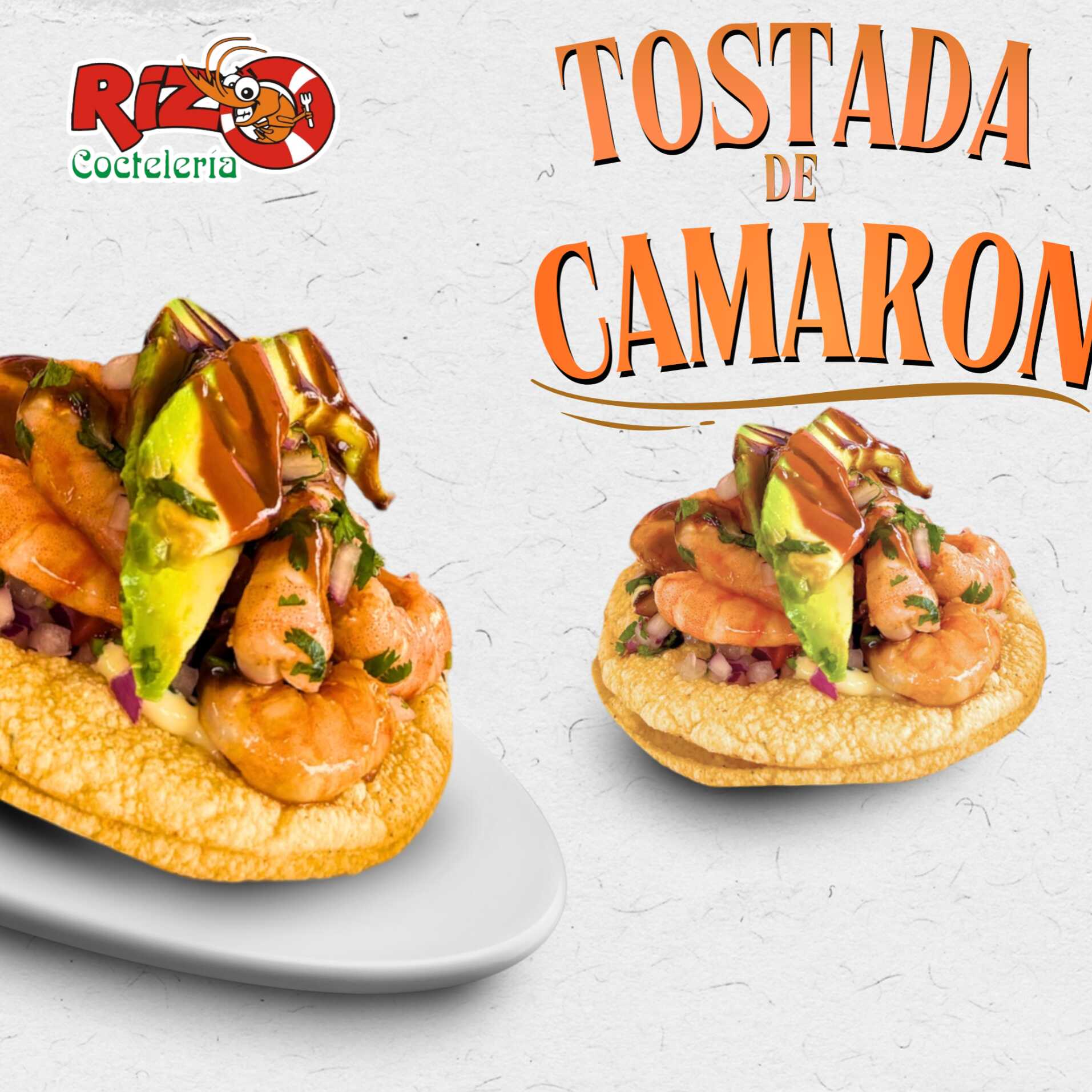 Tostada de Camarón Fresco
