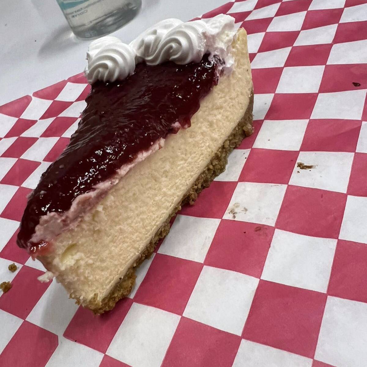 Rebanada de Pastel de Frambuesa