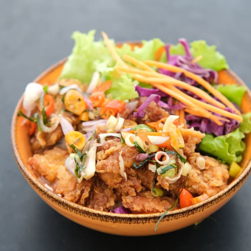 Ensalada con Pechuga de Pollo Asada