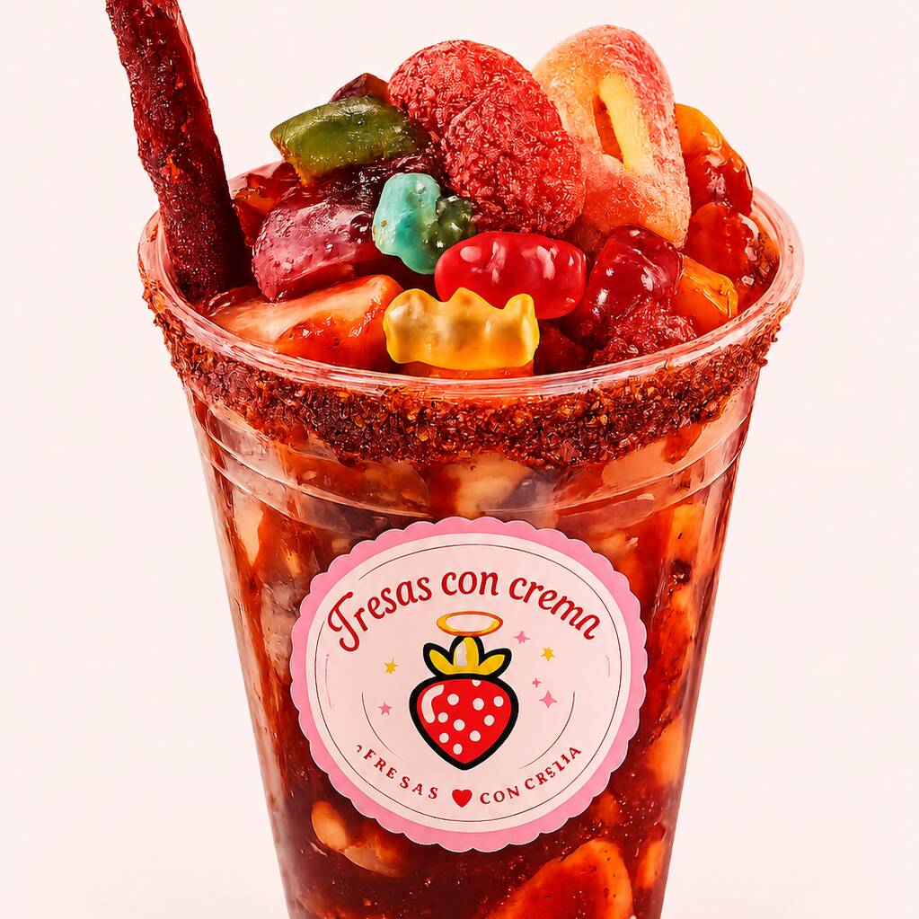 Vaso con Chamoy 12 Oz