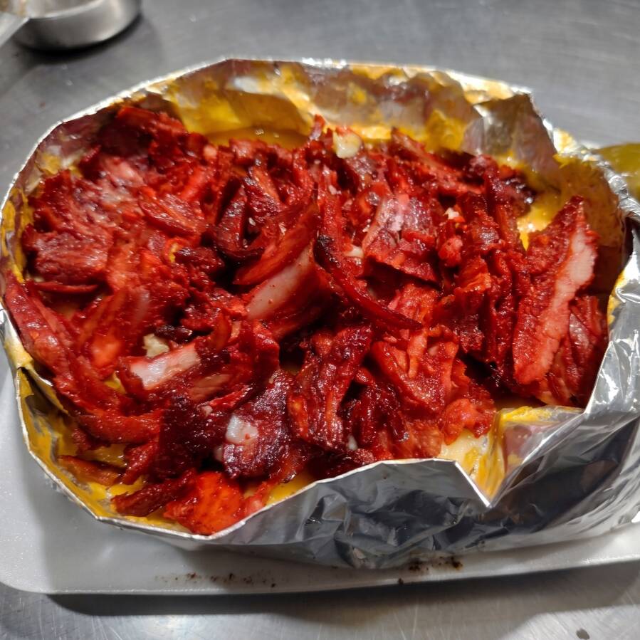 Papa Asada con Trompo