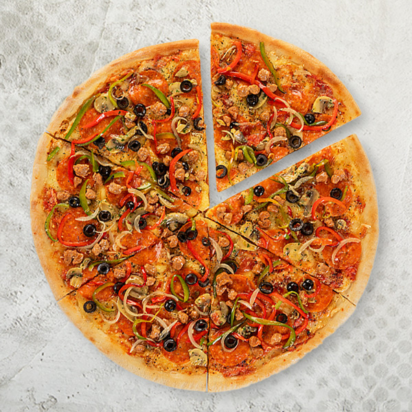 Pizza M 6 Porciones Suprema