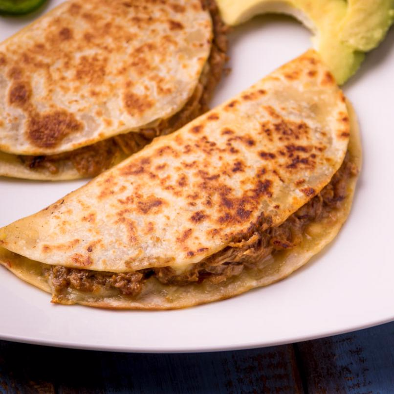 Quesadilla de Tinga de pollo