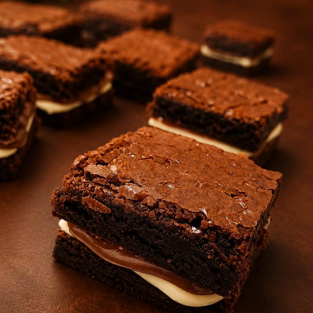 Brownie Recheado Ninho com Nutella