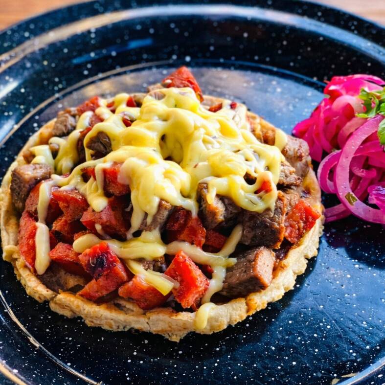 Pellizcada Combinada Asada, Chorizo, Pastor